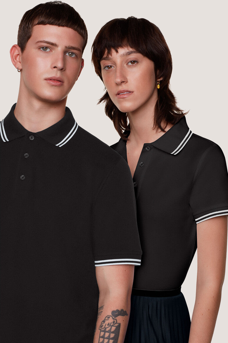 HAKRO POLO FEMME DOUBLE BANDE (NO.205)