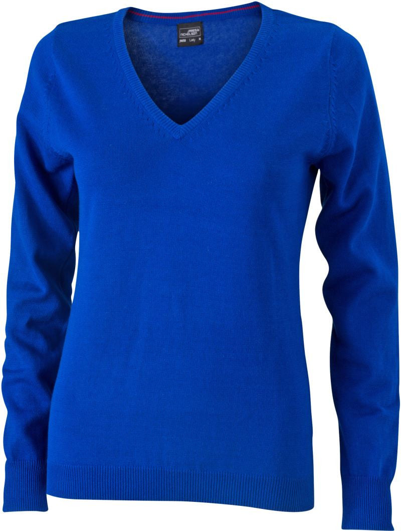 James & Nicholson | JN 658 Ladies' V-Neck Pullover