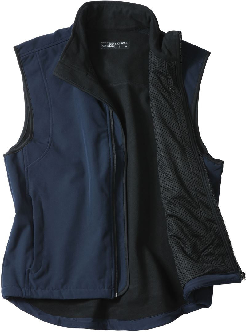 James et Nicholson | JN 136 Gilet Softshell 3 couches pour homme