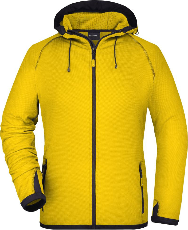 James et Nicholson | JN 570 Veste polaire à capuche pour femme avec motif losanges