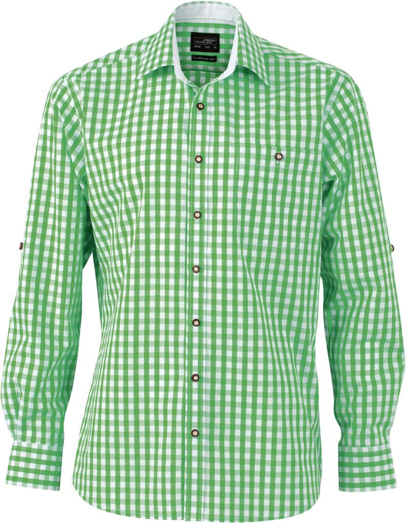 James et Nicholson | JN 638 Chemise Traditionnelle En Popeline À Carreaux
