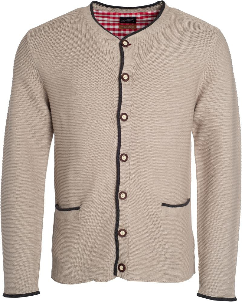 James et Nicholson | JN 640 Veste en tricot pour homme au look costume traditionnel