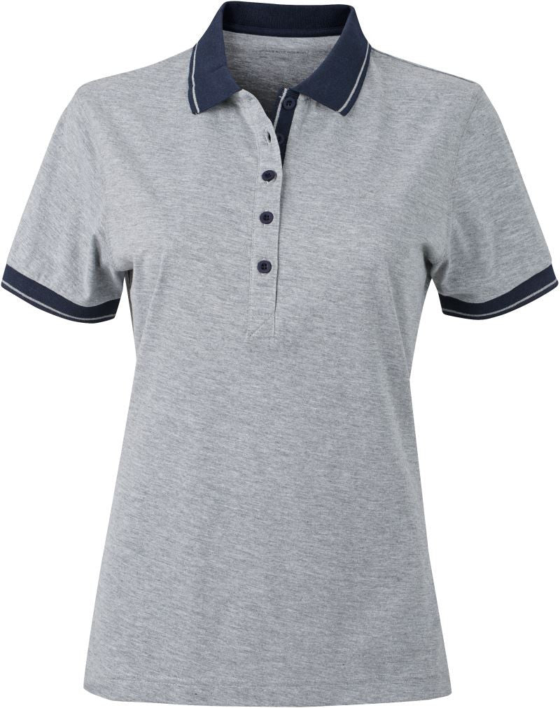 James et Nicholson | JN 705 Polo en jersey chiné pour femme