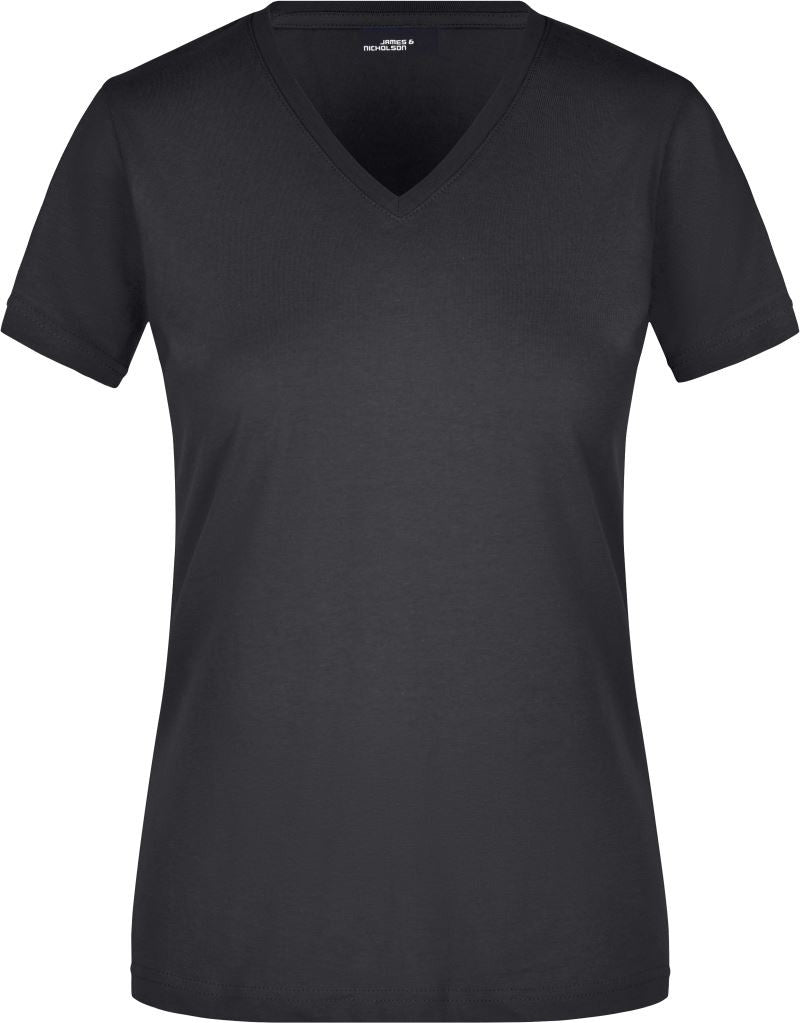 James & Nicholson | JN 972 Ladies' Tailored V-Neck T-Shirt