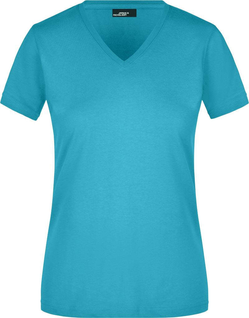 James & Nicholson | JN 972 Ladies' Tailored V-Neck T-Shirt