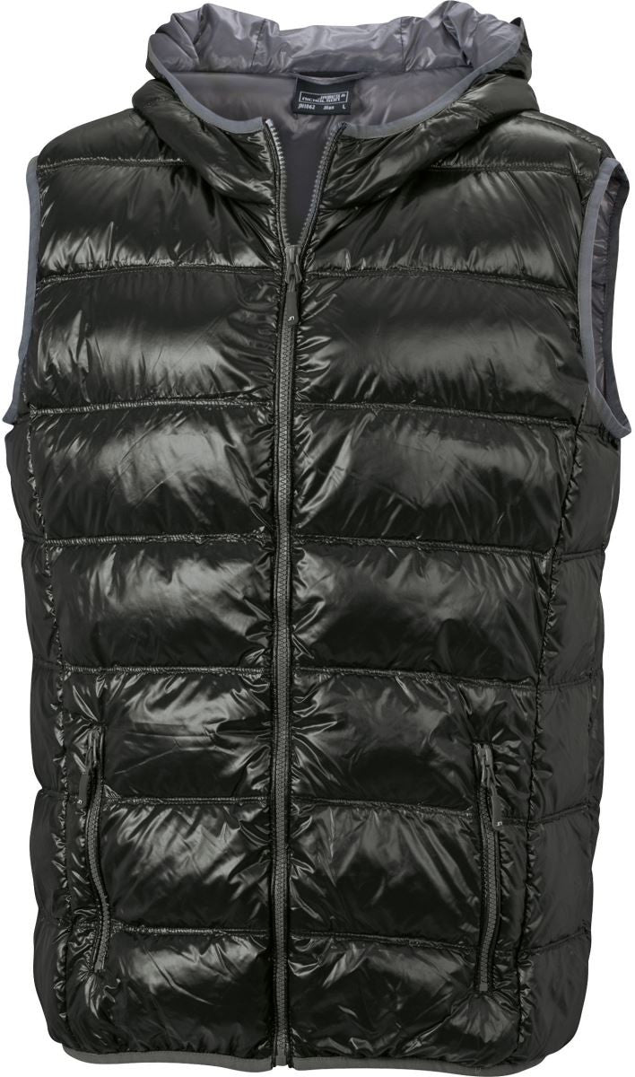 James & Nicholson | JN 1062 Lightweight Men's Down Hooded Bodywarmer