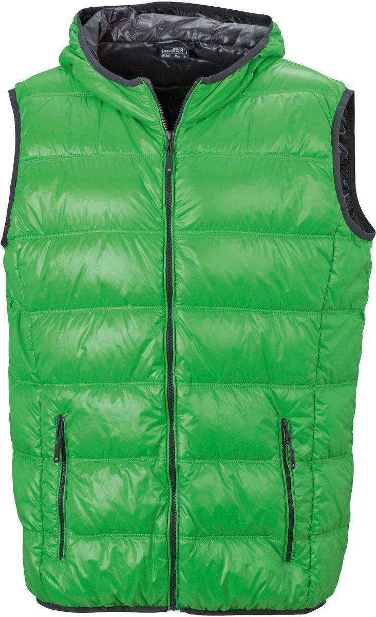 James & Nicholson | JN 1062 Lightweight Men's Down Hooded Bodywarmer