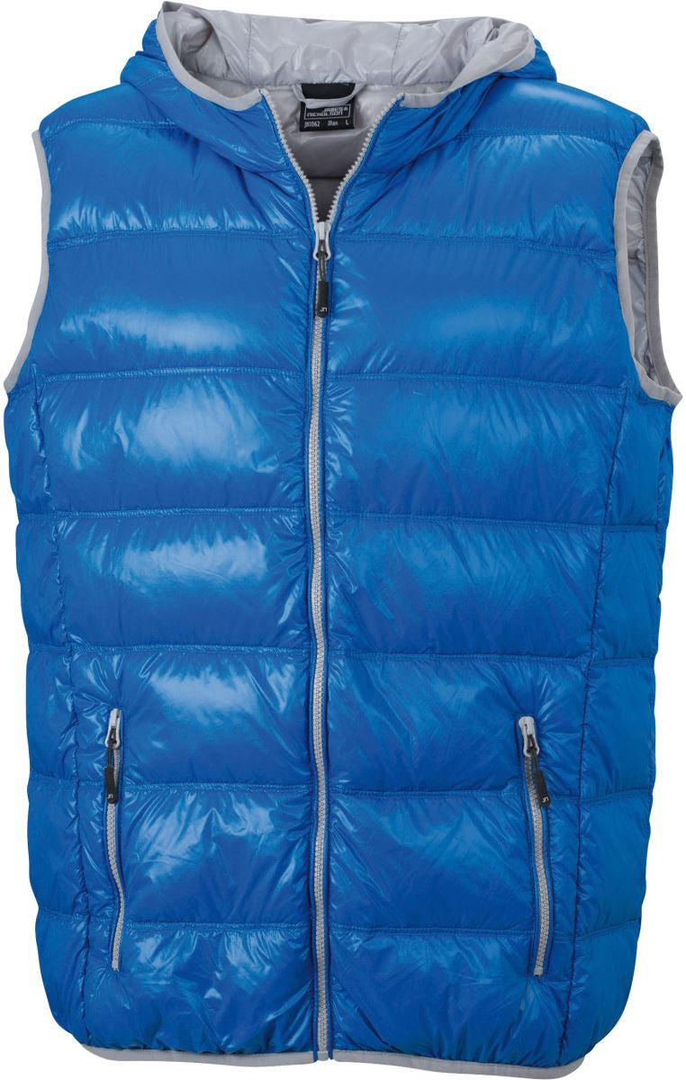 James & Nicholson | JN 1062 Lightweight Men's Down Hooded Bodywarmer