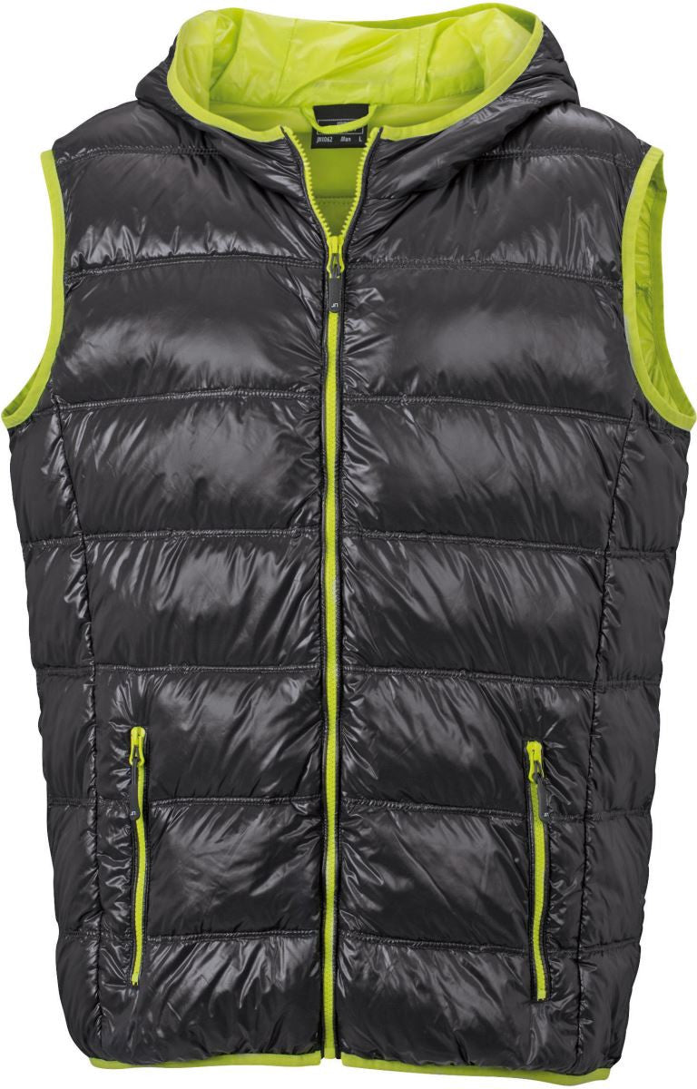 James & Nicholson | JN 1062 Lightweight Men's Down Hooded Bodywarmer