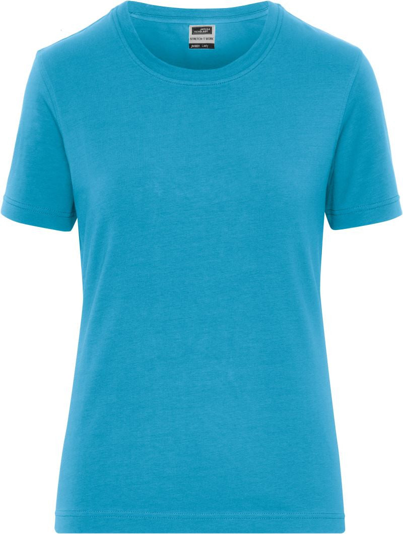James & Nicholson | JN 1801 Ladies' Organic Workwear Stretch T-Shirt - Solid
