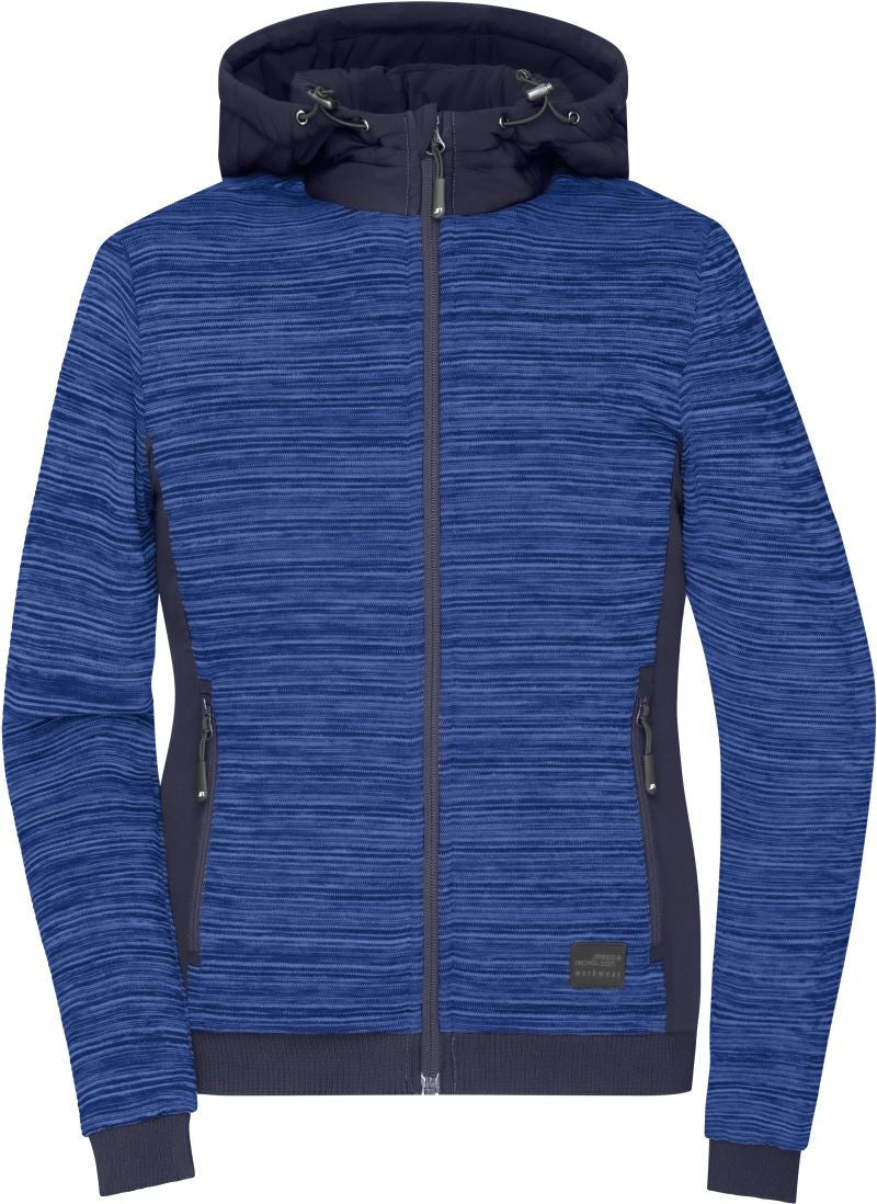 James & Nicholson | JN 1843 Ladies' Padded Hybrid Knitted Fleece Jacket