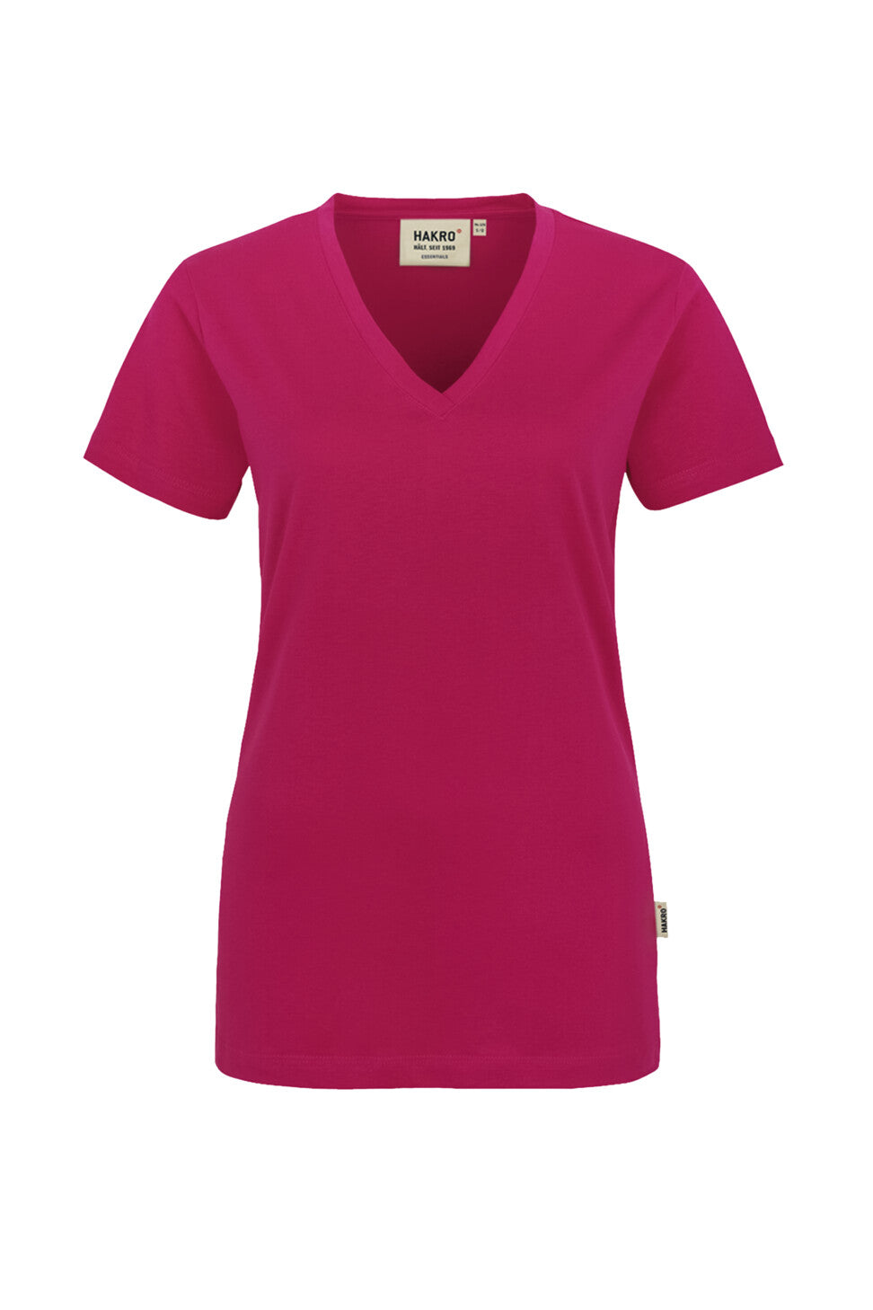 HAKRO LADIES V-NECK SHIRT CLASSIC (NO.126) (PART 2 XS-3XL)