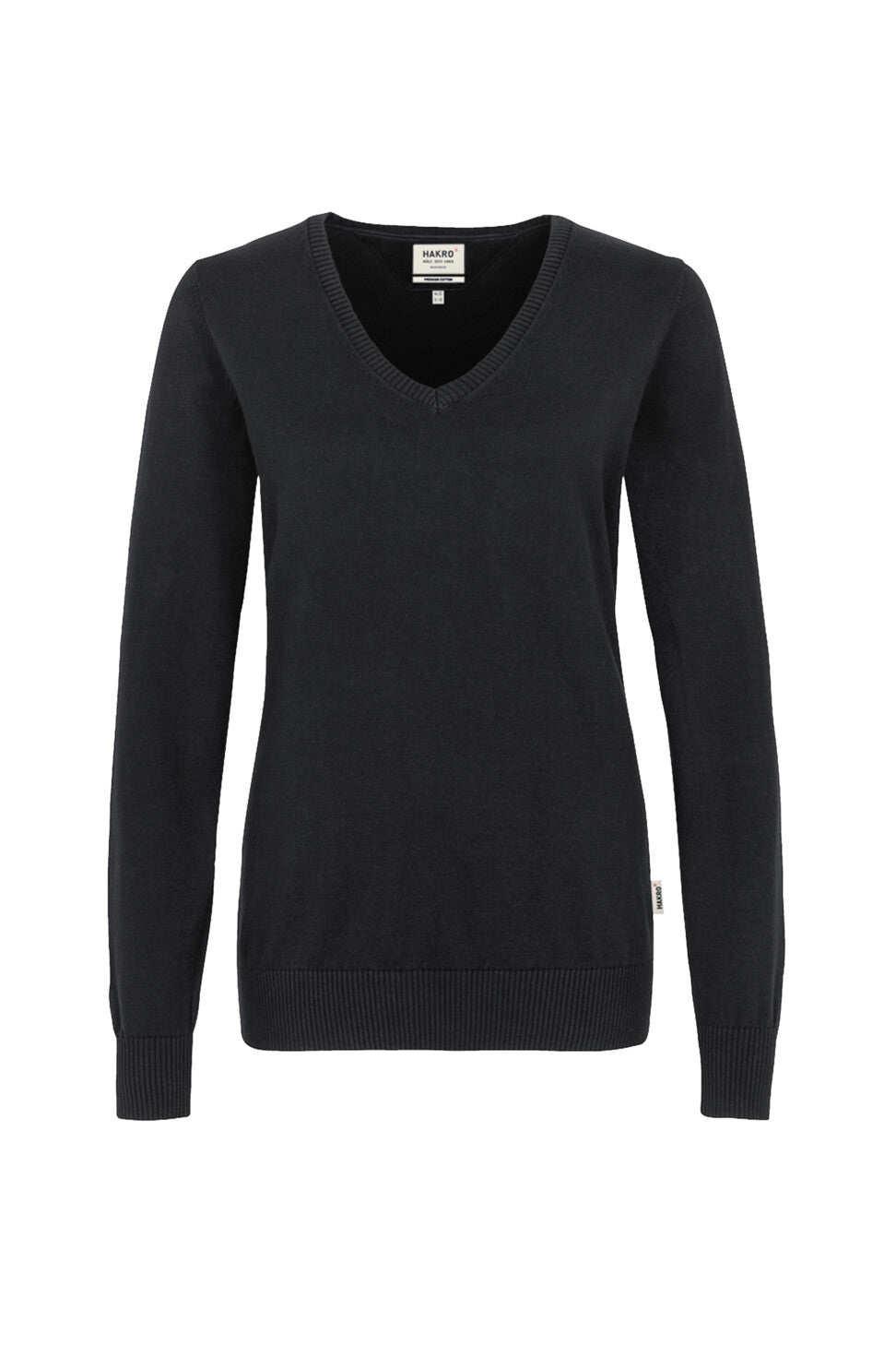 HAKRO PULL À COL EN V POUR FEMMES EN COTON PREMIUM (NO.133)