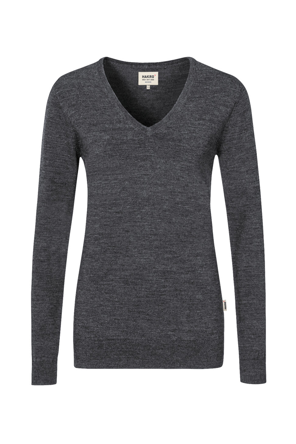 HAKRO LADIES V-NECK PULLOVER MERINO WOOL (N0.134)