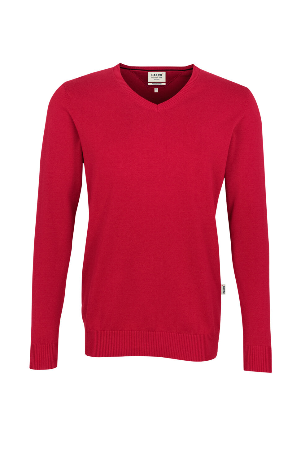 HAKRO PULL COL EN V COTON PREMIUM (NO.143)