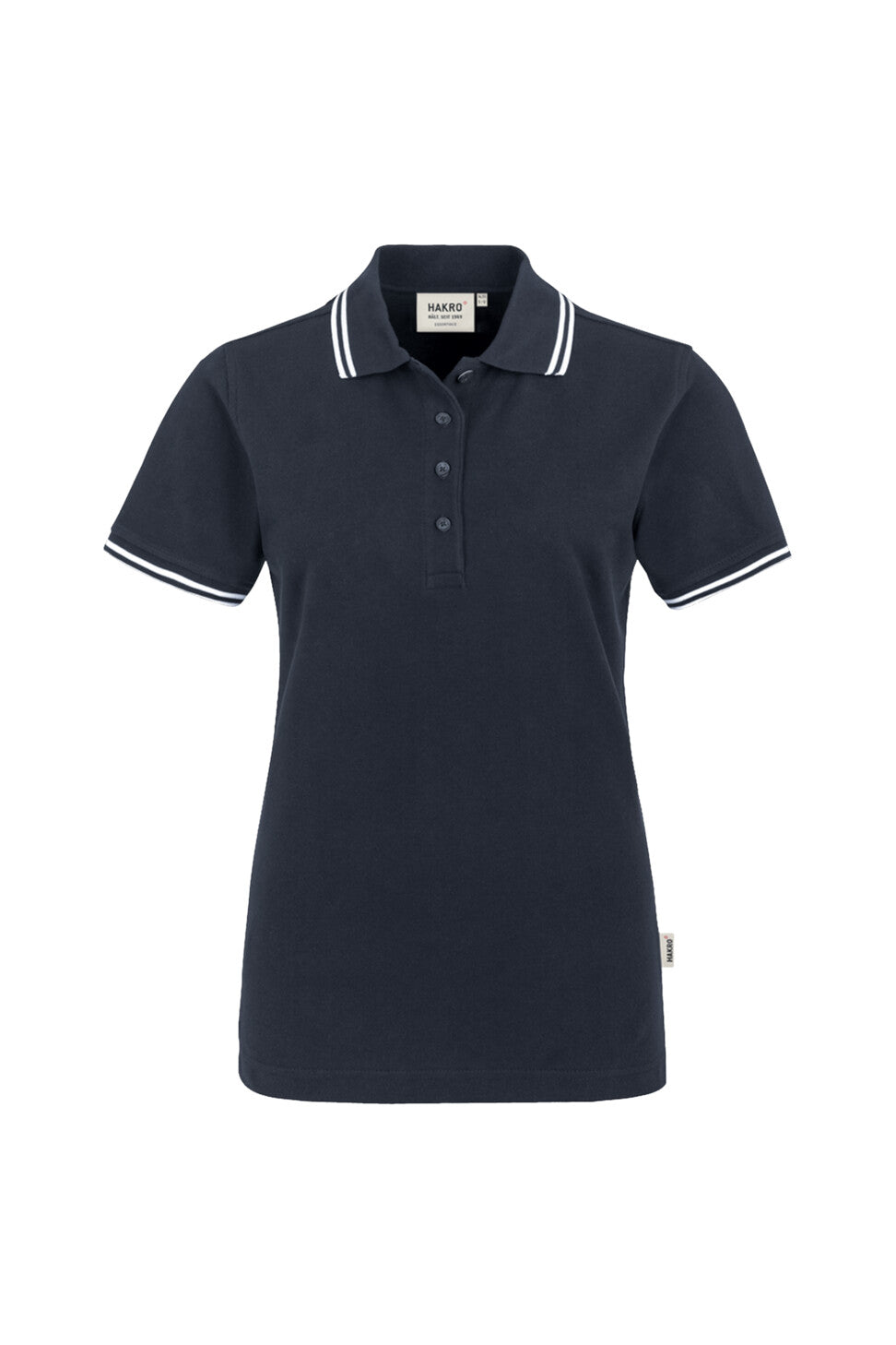 HAKRO LADIES POLO SHIRT TWIN-STRIPE (NO.205)