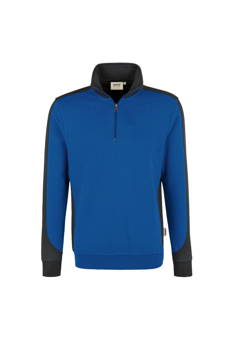 HAKRO SWEAT-SHIRT ZIP HOMME CONTRASTE MIKRALINAR® (NO.476)