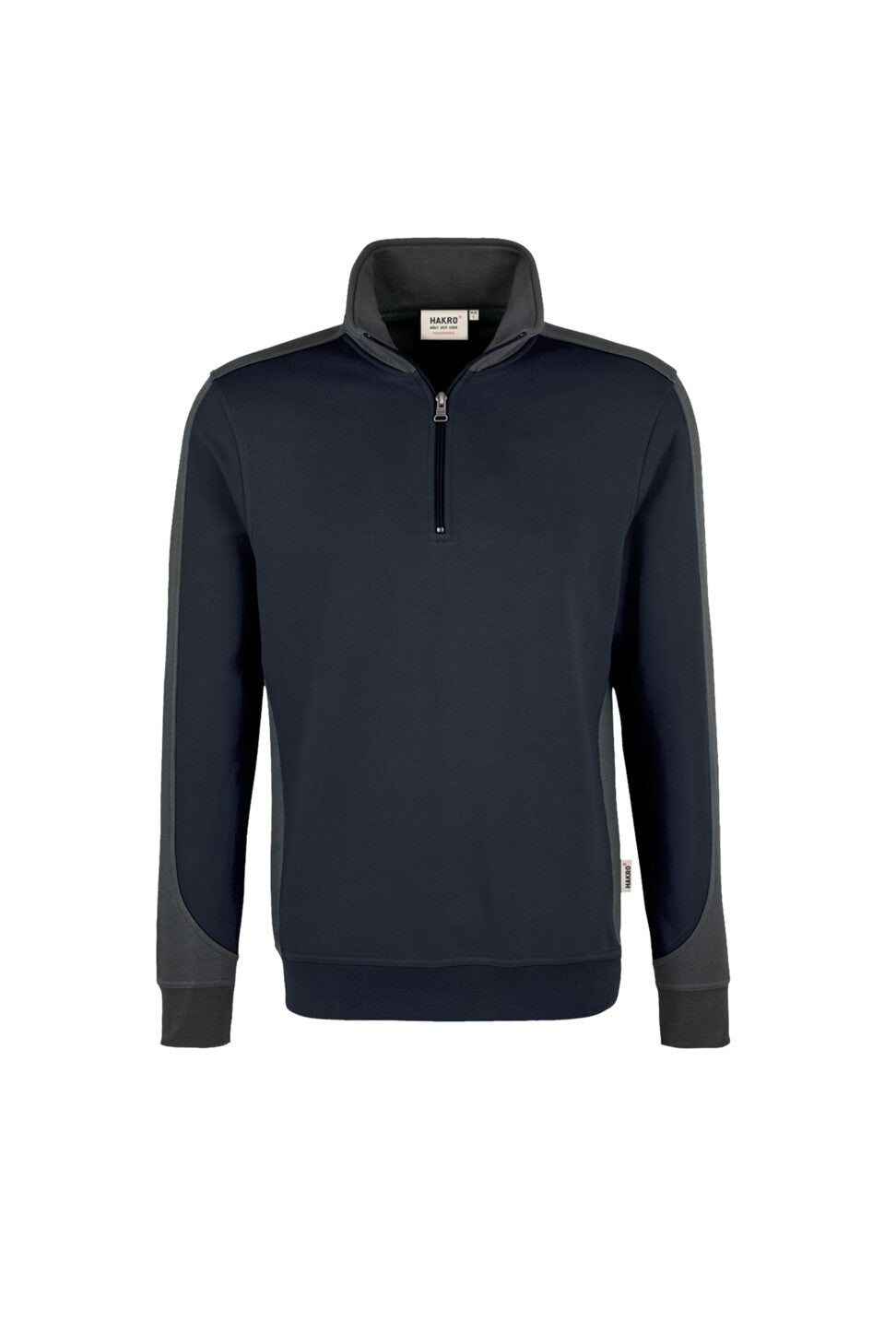 HAKRO SWEAT-SHIRT ZIP HOMME CONTRASTE MIKRALINAR® (NO.476)