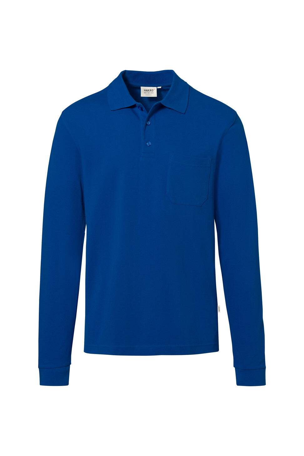HAKRO HOMME À MANCHES LONGUES POCHE POLO HAUT (NO.809)