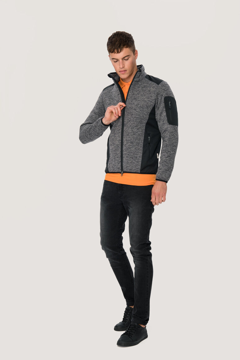 HAKRO MEN'S STRICKFLEECEJACKE DAWSON (NO.836)