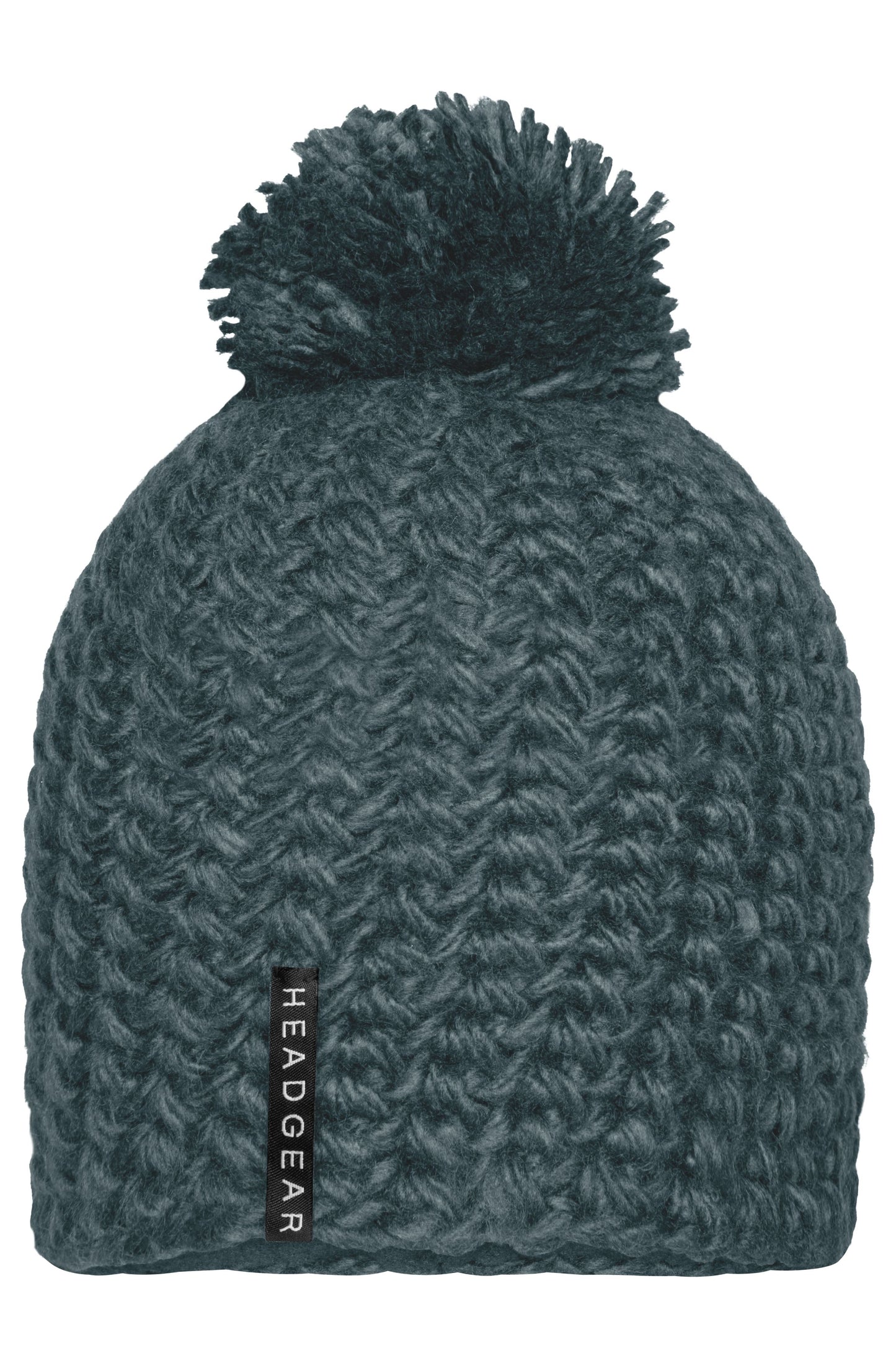 Plage de myrte | MB 7939 Bonnet unicolore au crochet avec pompon