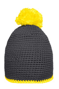 Myrtle Beach | MB 7964 Pompon Hat with Contrast Stripe