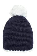 Myrtle Beach | MB 7964 Pompon Hat with Contrast Stripe