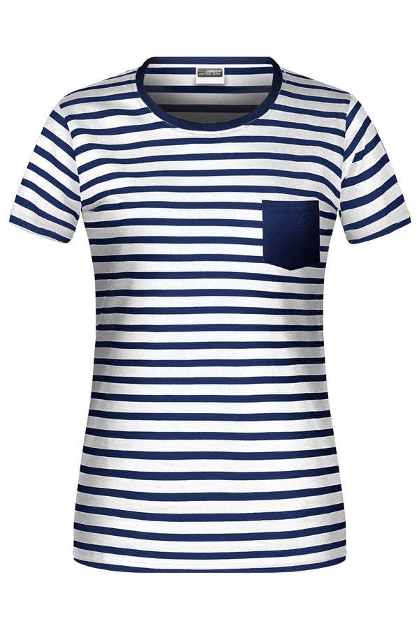 Ladies' T-Shirt Striped (8027)