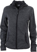 James & Nicholson | JN 588 Ladies' Knitted Fleece Hooded Jacket