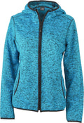 James & Nicholson | JN 588 Ladies' Knitted Fleece Hooded Jacket