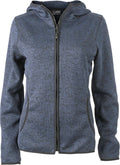 James & Nicholson | JN 588 Ladies' Knitted Fleece Hooded Jacket