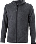 James & Nicholson | JN 589 Men's Knitted Fleece Hooded Jacket