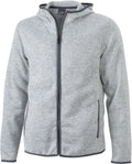 James & Nicholson | JN 589 Men's Knitted Fleece Hooded Jacket