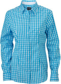 James et Nicholson | JN 616 Popeline Plaid Blouse manches longues