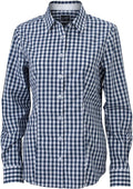 James et Nicholson | JN 616 Popeline Plaid Blouse manches longues