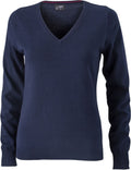 James & Nicholson | JN 658 Ladies' V-Neck Pullover