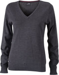 James & Nicholson | JN 658 Ladies' V-Neck Pullover