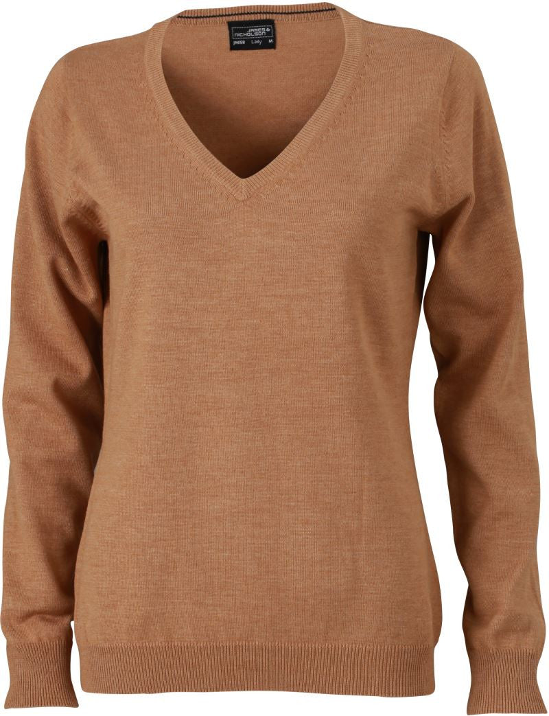 James & Nicholson | JN 658 Ladies' V-Neck Pullover