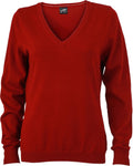 James & Nicholson | JN 658 Ladies' V-Neck Pullover