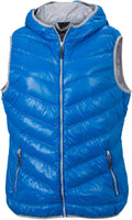 James & Nicholson | JN 1061 Lightweight Ladies' Down Hooded Bodywarmer