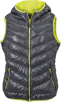 James & Nicholson | JN 1061 Lightweight Ladies' Down Hooded Bodywarmer