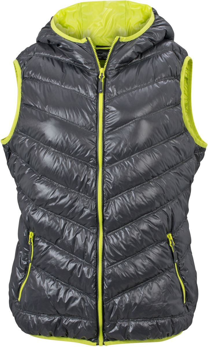 James & Nicholson | JN 1061 Lightweight Ladies' Down Hooded Bodywarmer