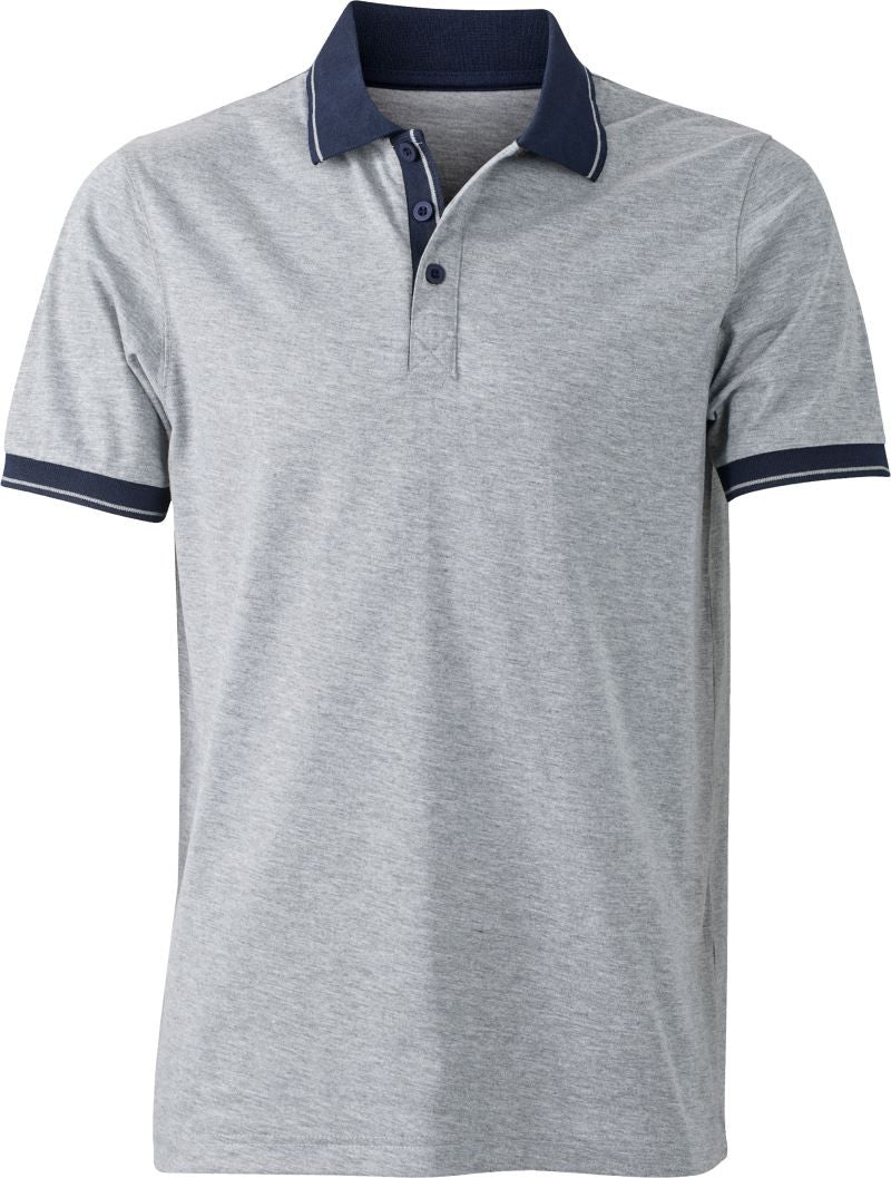 James et Nicholson | JN 706 Polo en jersey chiné pour homme