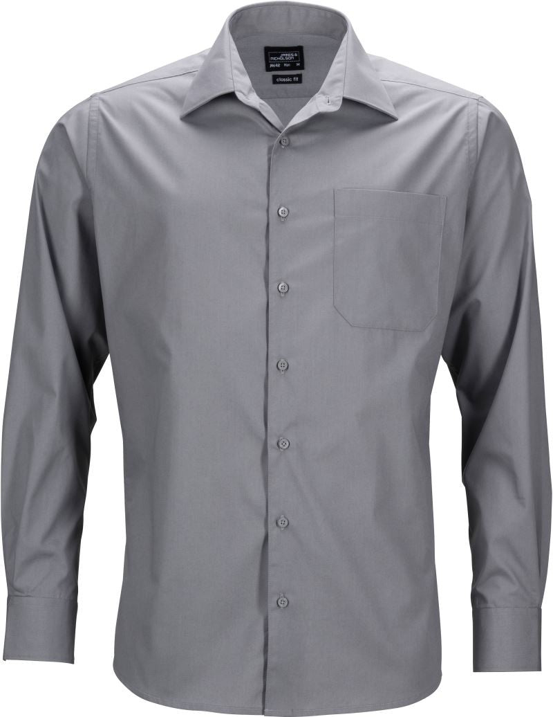 James & Nicholson | JN 642 Men's Poplin Business Shirt long-sleeve