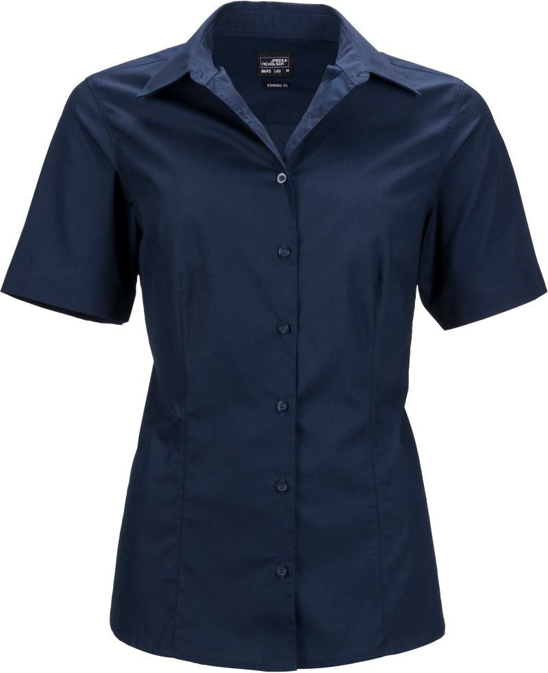 James et Nicholson | JN 643 Popeline Business Blouse manches courtes