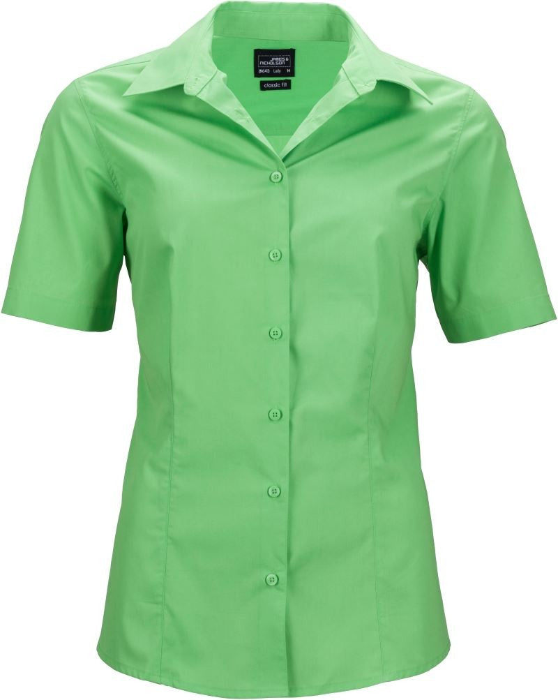 James et Nicholson | JN 643 Popeline Business Blouse manches courtes
