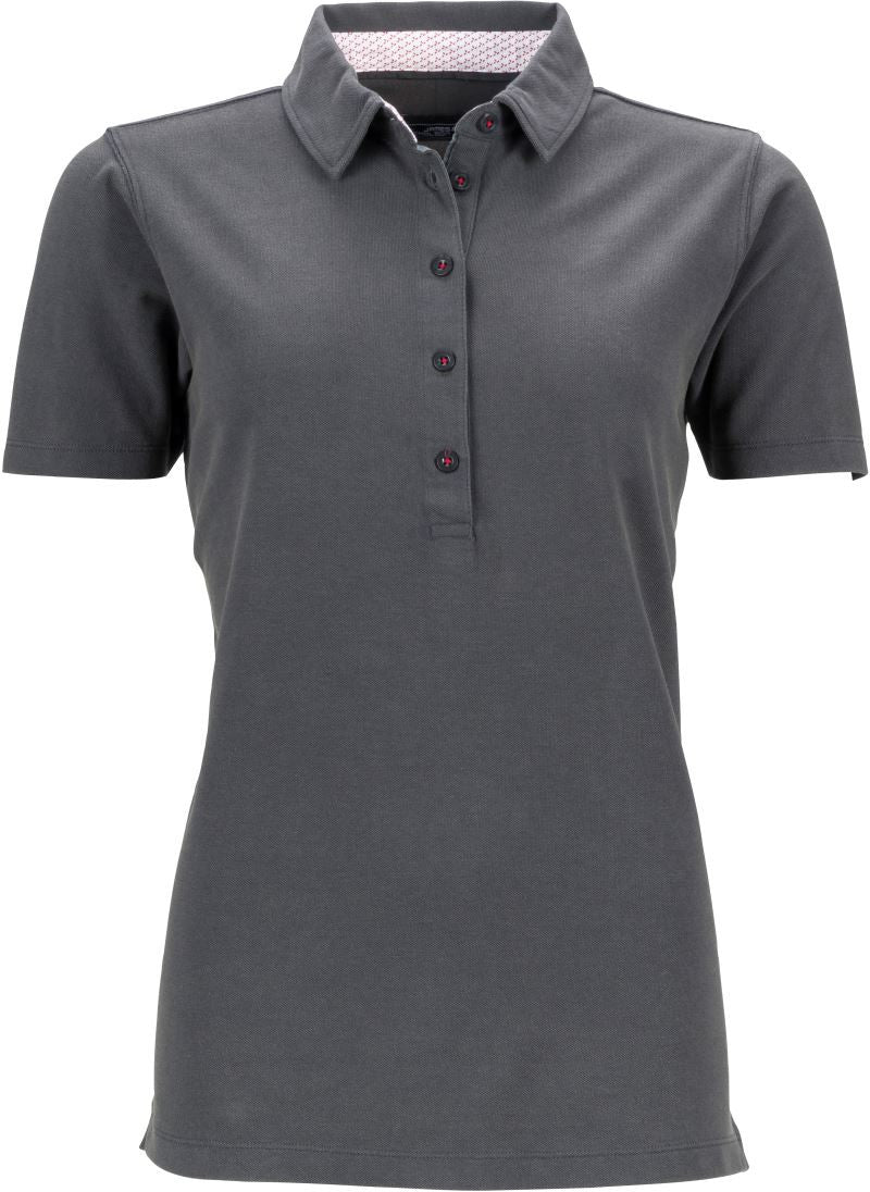 James & Nicholson | JN 711 Ladies' Piqué Polo with Trimming on Collar Band