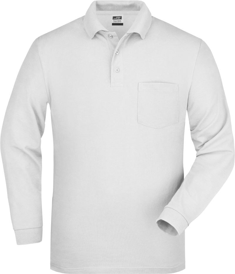 James & Nicholson | JN 29 Piqué Polo with Breast Pocket long-sleeve