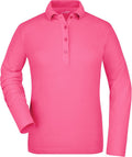 James & Nicholson | JN 180 Ladies' Stretch Piqué Polo long-sleeve