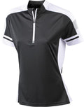 James & Nicholson | JN 451 Ladies' Bike Shirt with 1/2 Zip